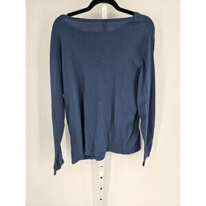 St. John's Bay Women's Blue Boat-Neck Long Sleeve T-Shirt Size 1X